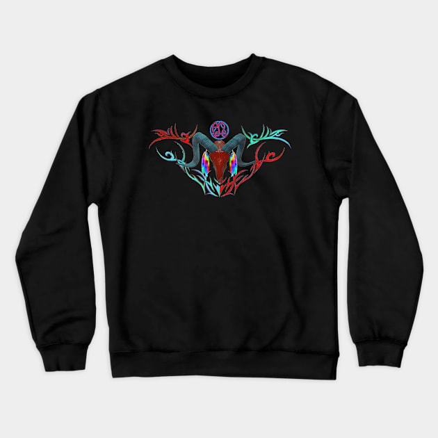 TCGWS Logo (Hue160) Crewneck Sweatshirt by AJ Leibengeist